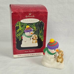Hallmark Snow Buddies Bunny Keepsake Ornament 1998